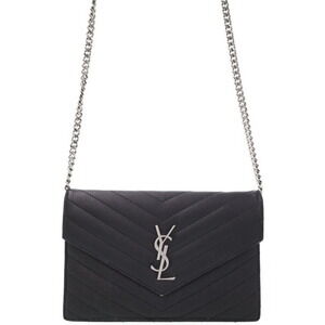 SAINT LAURENT PARIS Monogram Envelope Chain Wallet